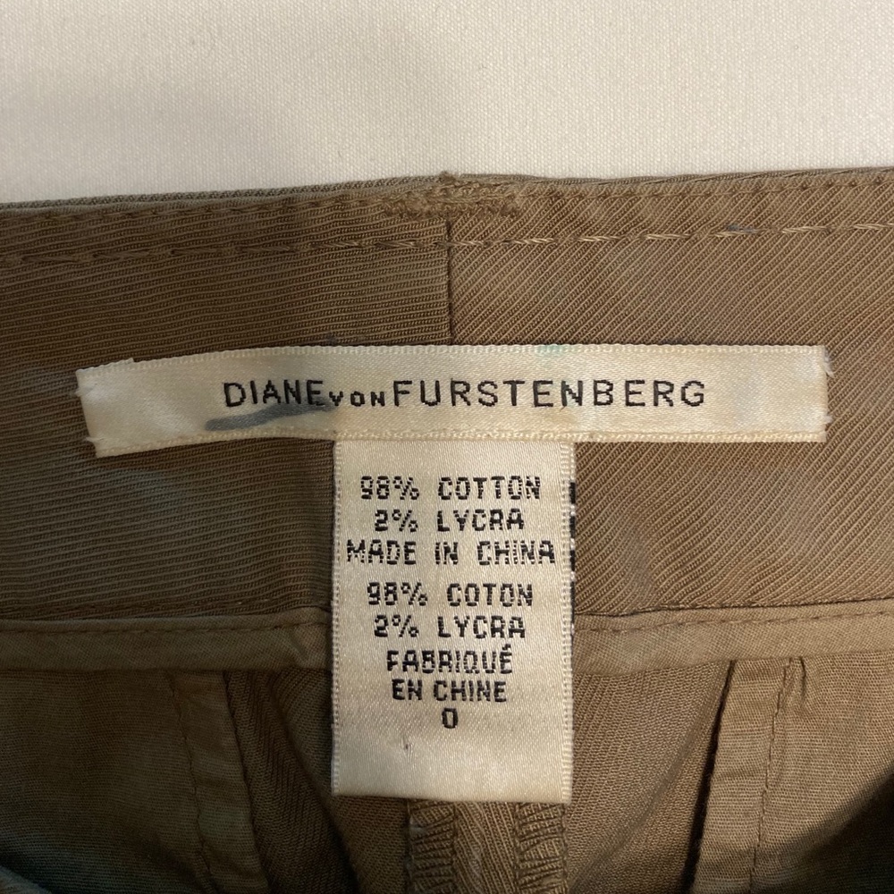 Diane Von Furstenburg cargo pants 0”